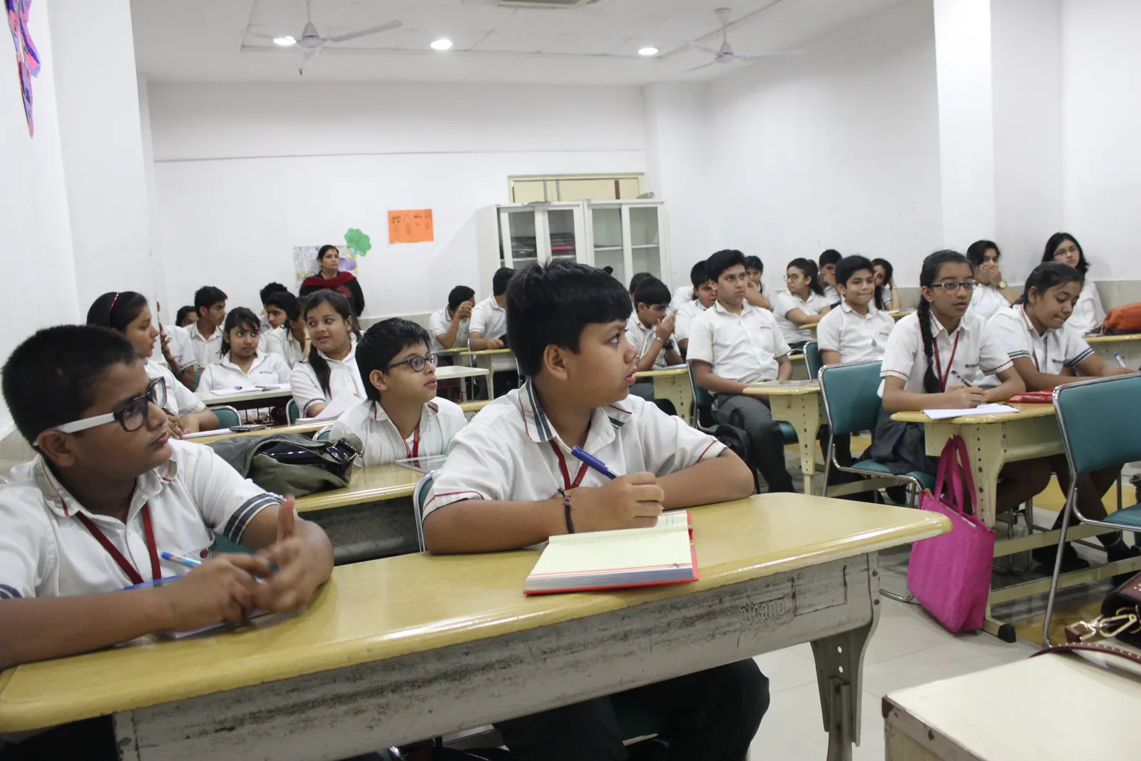 Students in a classroom session